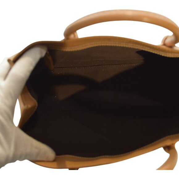 Tod's Caramel Leather Contrast stitching Top Handle Shoulder bag Handbag - Picture 16 of 16